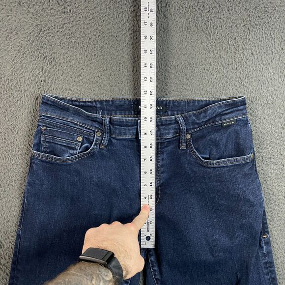 Mavi Jeans Mens 34x34 (Fits 31x32) Blue Jake Slim Fit Dark Wash Denim Stretch - Picture 11 of 15